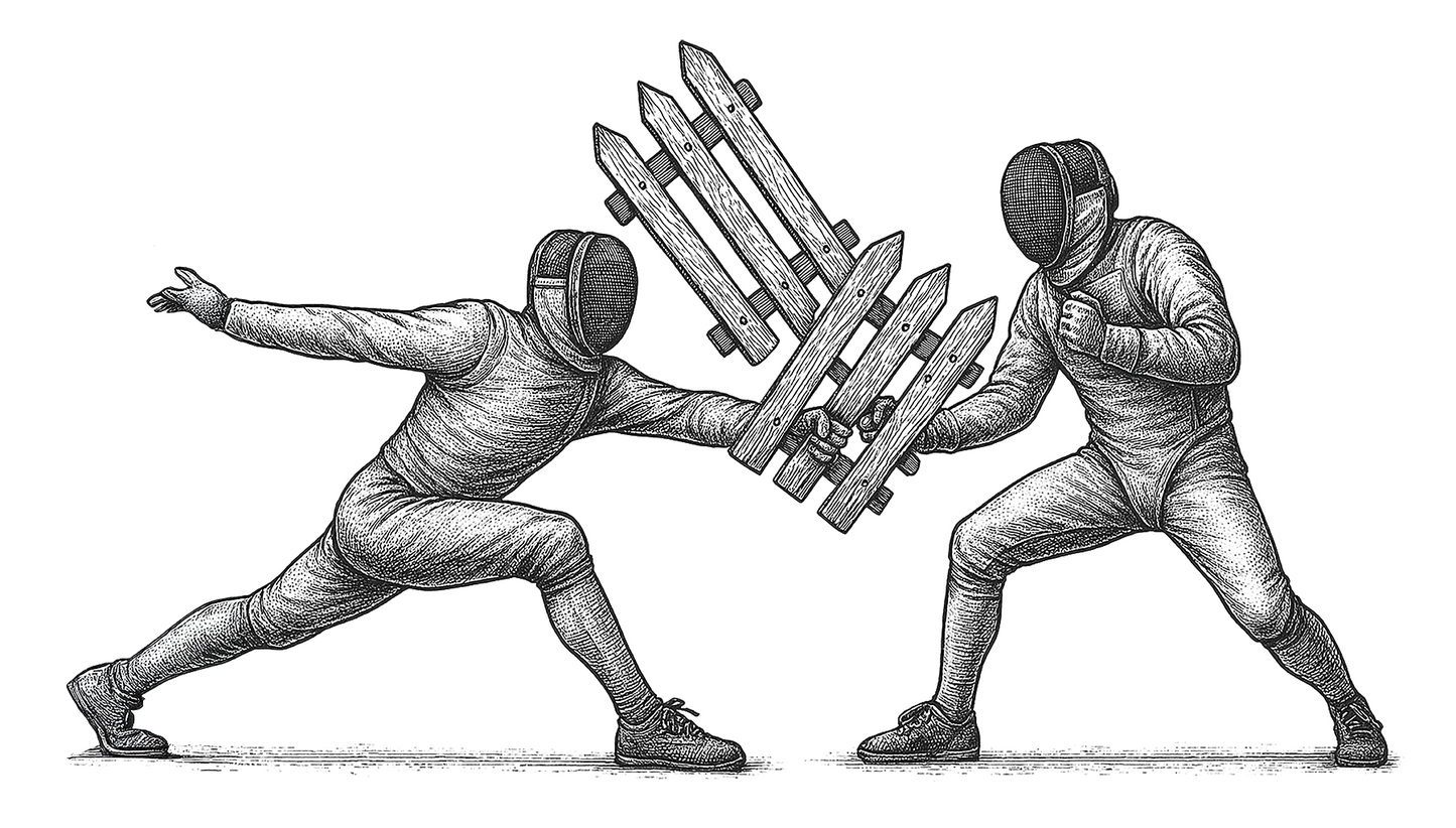 Fence Off! – The Ultimate Fencing Tee